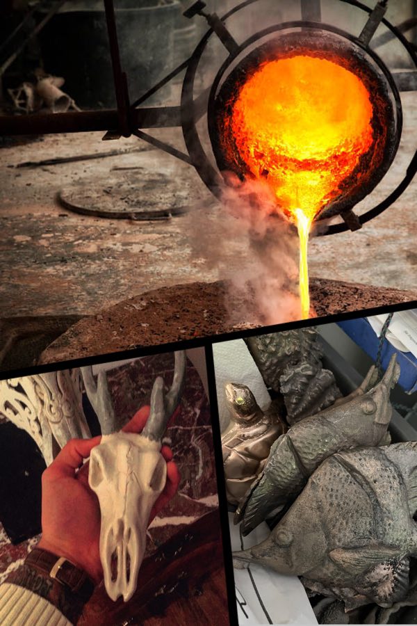 Bronzen inden den bearbejdes