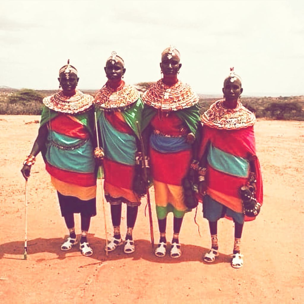 Scouts fra Samburu folket i Kenya 